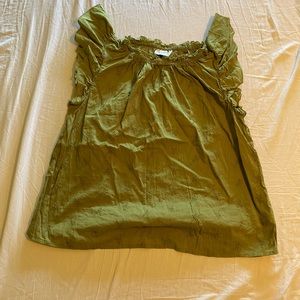 Ruffles sleeveless floral top🪴